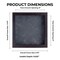 Rich Dark Brown Wood Shadow Box Frame with Acrylic Front - Dark Grey Suede Backing, 30 Sizes